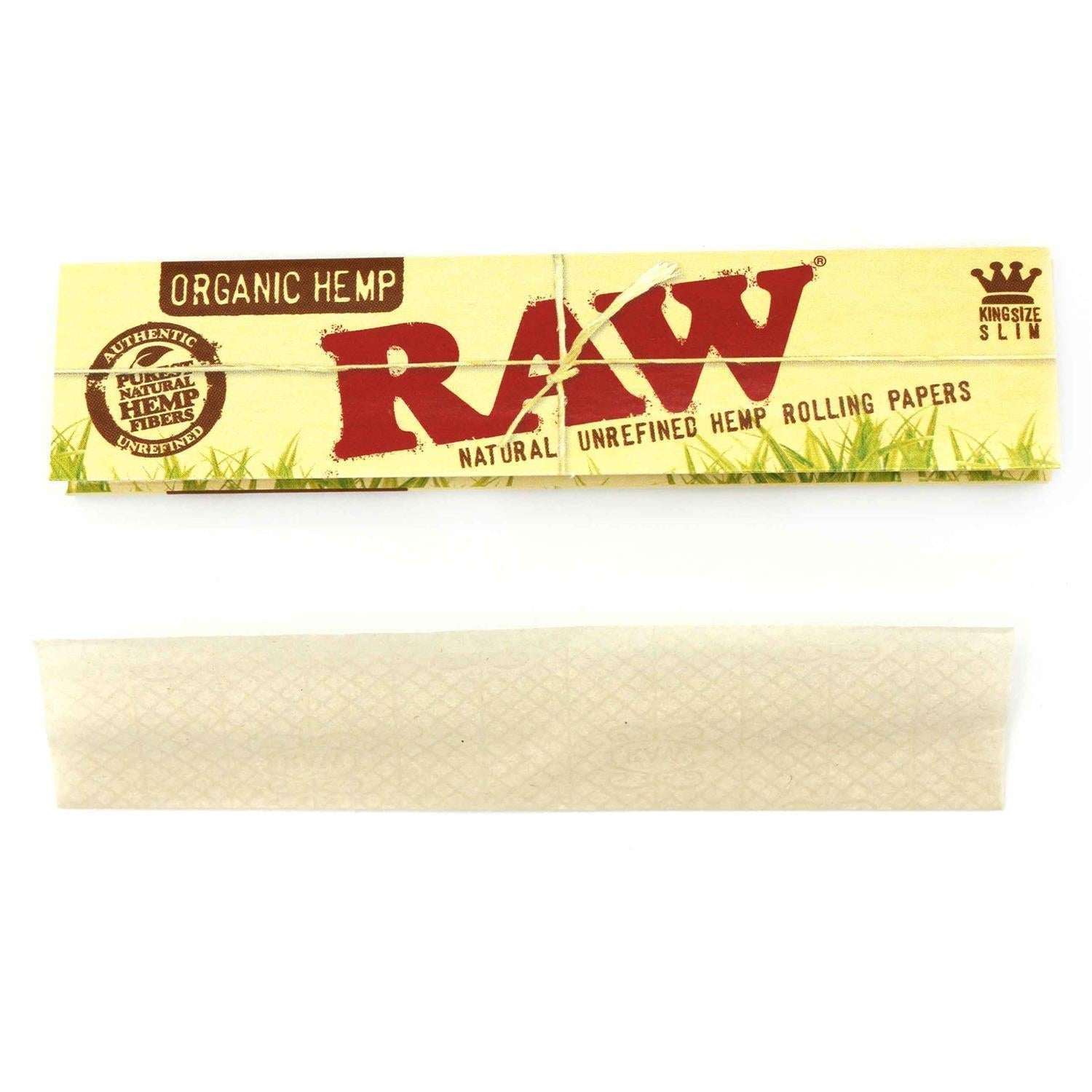 RAW Organic Hemp King Size Slim Papers RAW